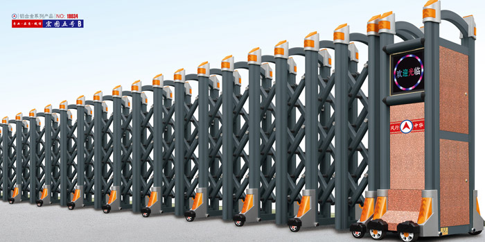 不銹鋼伸縮門銀鷹五號